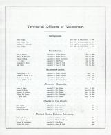 Territorial Officers of Wisconsin, Wisconsin State Atlas 1881